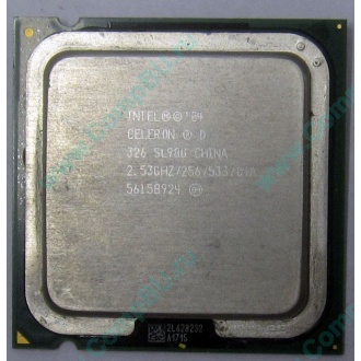 Процессор Intel Celeron D 326 (2.53GHz /256kb /533MHz) SL98U s.775 (Братск)